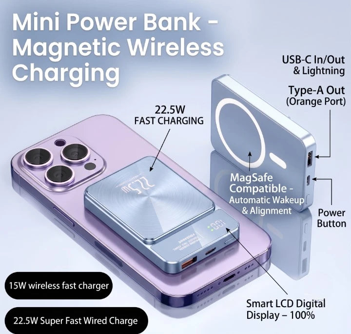 Magnetic Portable Power Bank