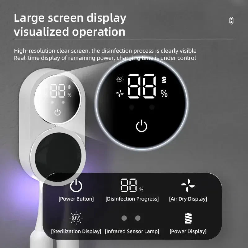 Portable Couple Toothbrush Sterilizer
