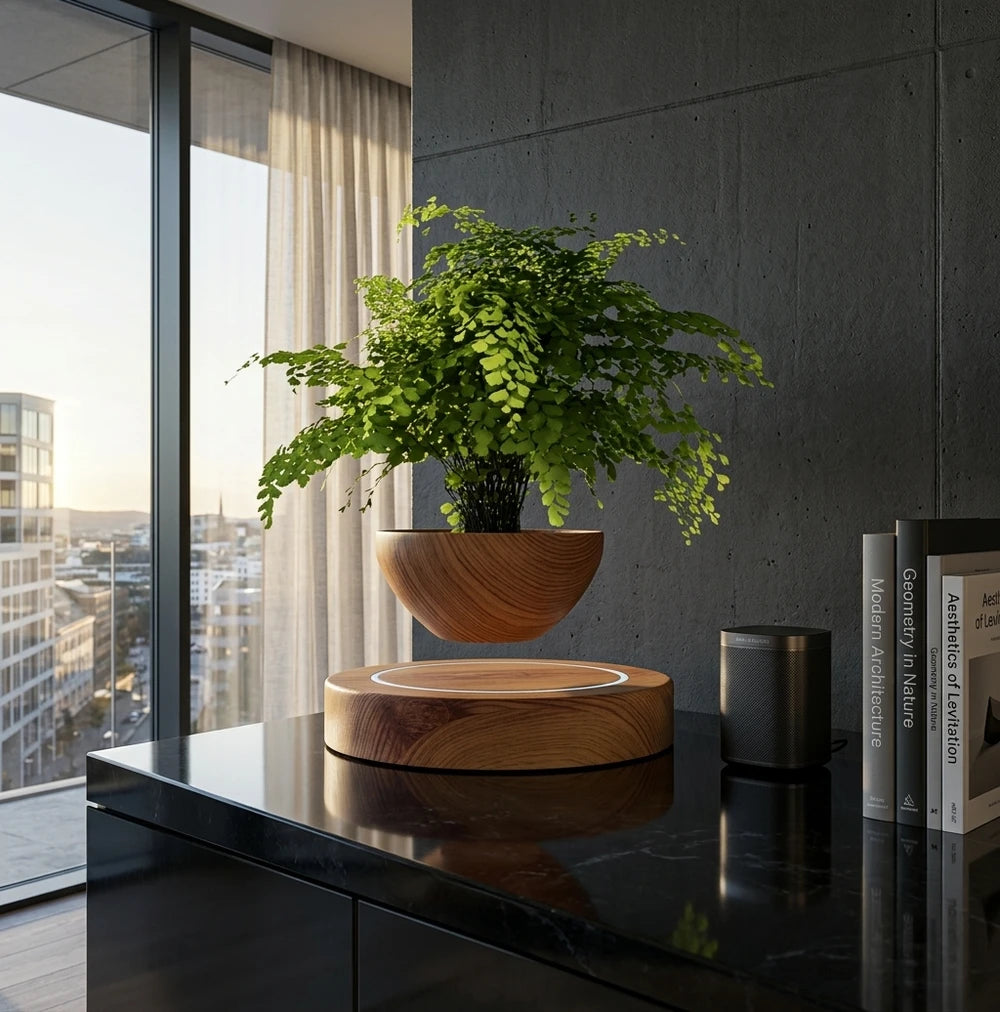 Magnetic Levitating Bonsai Pot