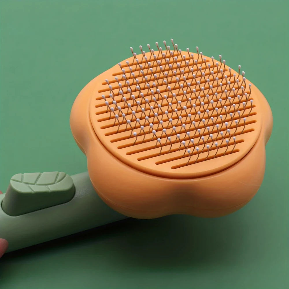 Curved Fine Pin Pet Slicker Brush