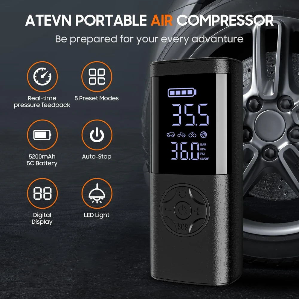 Portable Cordless Car Tire Inflator