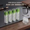 Type-C Rechargeable Lithium Battery Set